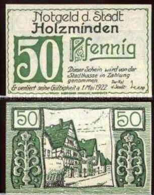 Holzminden, Notgeldserie, 50 Pfennig