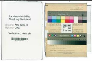 Entnazifizierung Heinrich Verhoeven , geb. 16.08.1888 (Milchhaendlerin)
