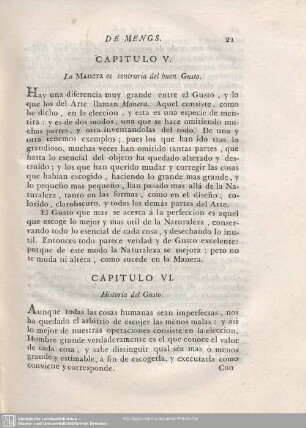 CAPITULO VI. Historia del Gusto.