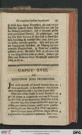 Caput XVIII