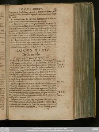 Locus XXXIV. De Scandalo.