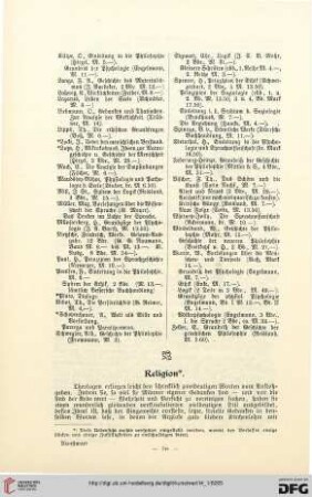 Literarischer Ratgeber des Kunstwarts für 1901, [9]: Religion