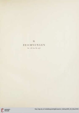 II. Zeichnungen (Nr. 185-235)