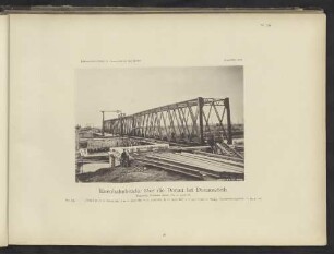 Eisenbahnbrücke über die Donau bei Donauwörth.