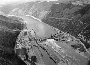 Staustufe Müden/Mosel im Bau