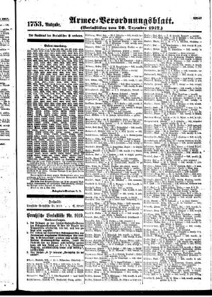 1753. Ausgabe. Donnerstag, 20. Dezember 1917