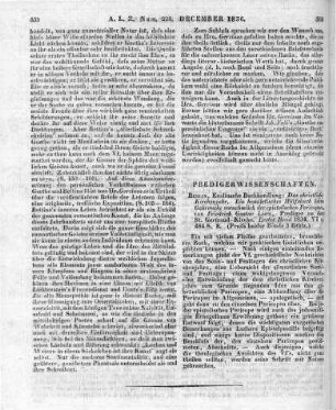 Lisco, F. G.: Das christliche Kirchenjahr. Ein homiletisches Hülfsbuch beim Gebrauche der epistolischen Pericopen. Bd. 1. Berlin: Enslin 1834