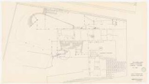 Garten Daniel-Henry Kahnweiler Le Prieuré, St. Hilaire: Technischer Plan Pflasterung 1:100