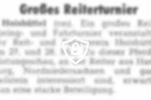 Großes Reiterturnier