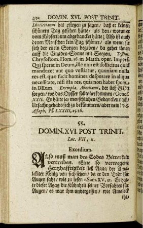 55. Domin. XVI. Post Trinit.