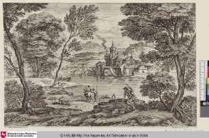 [Landscape with Man on Horseback; Landschaft mit reitendem Mann]