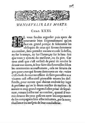 D'Ensevelir Les Morts. Chap. XXXI.