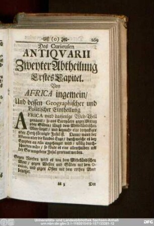 Des Curieusen Antiquarii Zweyter Abtheilung