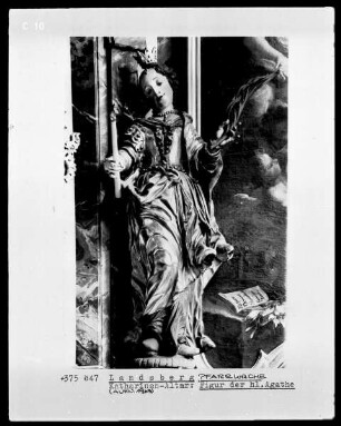 Figur der Heiligen Agatha vom Katharinenaltar der Brauer
