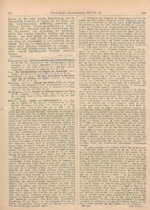301-302 [Rezension] Grabmann, Martin, Die Idee des Lebens in der Theologie des hl. Thomas von Aquin