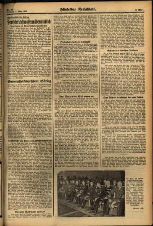 Zweite Ausgabe vom Mittwoch, den 02. März 1938.
