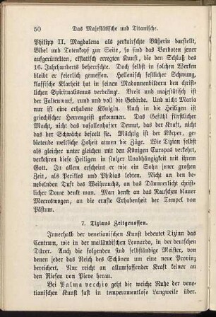 7. Tizians Zeitgenossen.