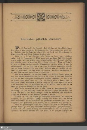 Uebertriebene geschäftliche Sparsamkeit