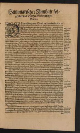 Summarischer Innhalt folgender vier Bücher der Geistlichen Practica.