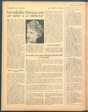 Los cabellos blancos ¿son un valor o un defecto? : Código de belleza