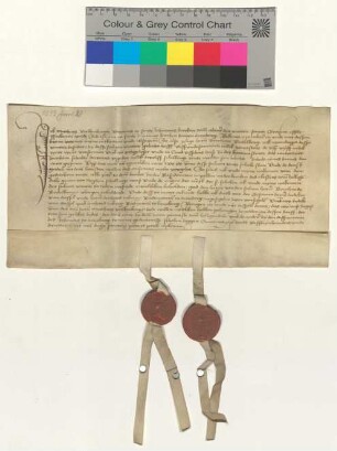L. von Dassel besiegelt die Wachslieferung durch den Vikar von St. Johannis.