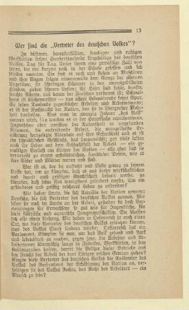 Wer findet ,,Vertreter des deutschen Volkes"?
