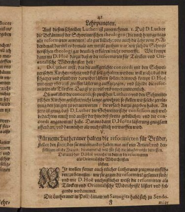 41-51, V. Fürneme Lutheraner halten die reformirten für Brüder...