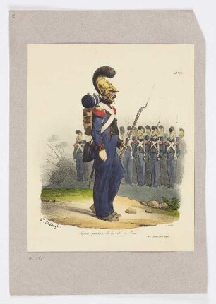 Sapeurs pompiers de la ville de Paris, Blatt 33 der Folge "Troupes françaises"