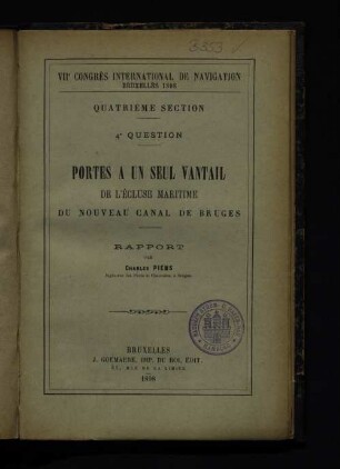 4,4,[2]: Portes a un seul vantail de l'écluse maritime du nouveau canal de Bruges