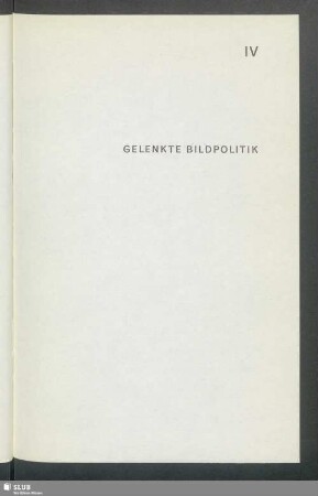 Gelenkte Bildpolitik