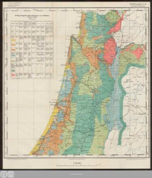 Wehrgeologische Übersichtskarte von Palästina
