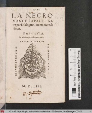 La Necromance papale faite par Dialogues, en maniere de deuis