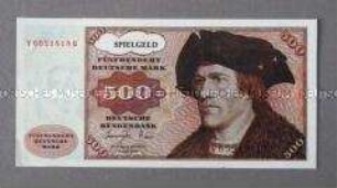 Spielgeld: 500 Deutsche Mark