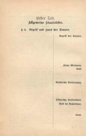 Erster Teil. Allgemeine Staatslehre