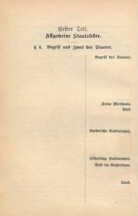 Erster Teil. Allgemeine Staatslehre