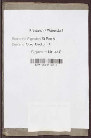 Städtische Einzelrechnungen