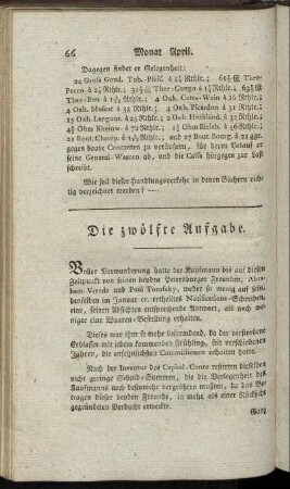 Die zwölfte Aufgabe