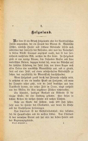 Helgoland und die Nordfriesischen Inseln