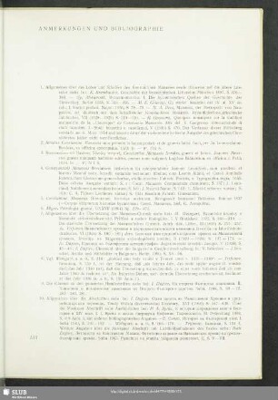 Anmerkungen Und Bibliographie