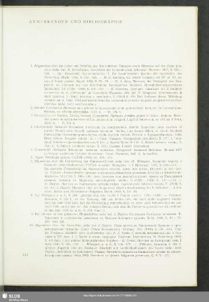 Anmerkungen Und Bibliographie