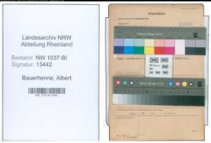 Entnazifizierung Albert Bauerhenne , geb. 06.09.1900 (Bahnsekretaer)