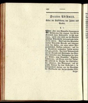 Dritter Abschnitt. - Vierter Abschnitt.