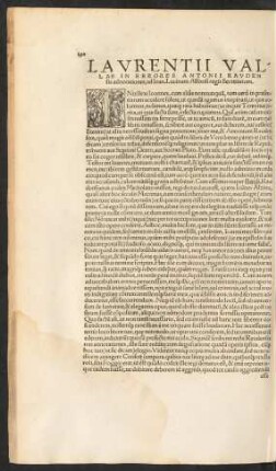 Laurentii Vallae In Errores Antonii Raudensis adnotationes, ad Ioan. Lucinam Alfonsi regis Secretarium.