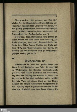 IX. Friedemann IV.