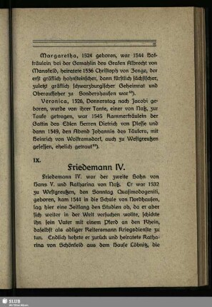 IX. Friedemann IV.