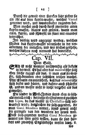 Cap. VII. - Vom Saltz.