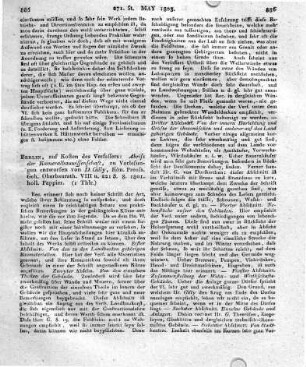 Berlin, auf Kosten des Verfassers: Abriss der Kameralbauwissenschaft, zu Vorlesungen entworfen von D. Gilly, Kön. Preuss. Geh. Oberbaurath. VIII u. 221 S. 8. 1801. holl. Pappier.