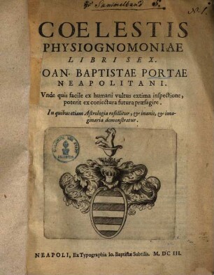 Coelestis Physiognomiae libri sex