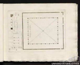 P. IX. [Plan du] Cloître de S. Sabine.