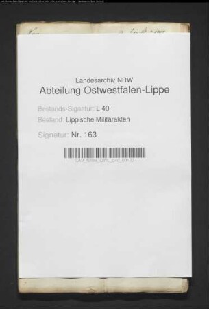 Kostenrechnung für das lipp. Kreiskontingent für April 1797